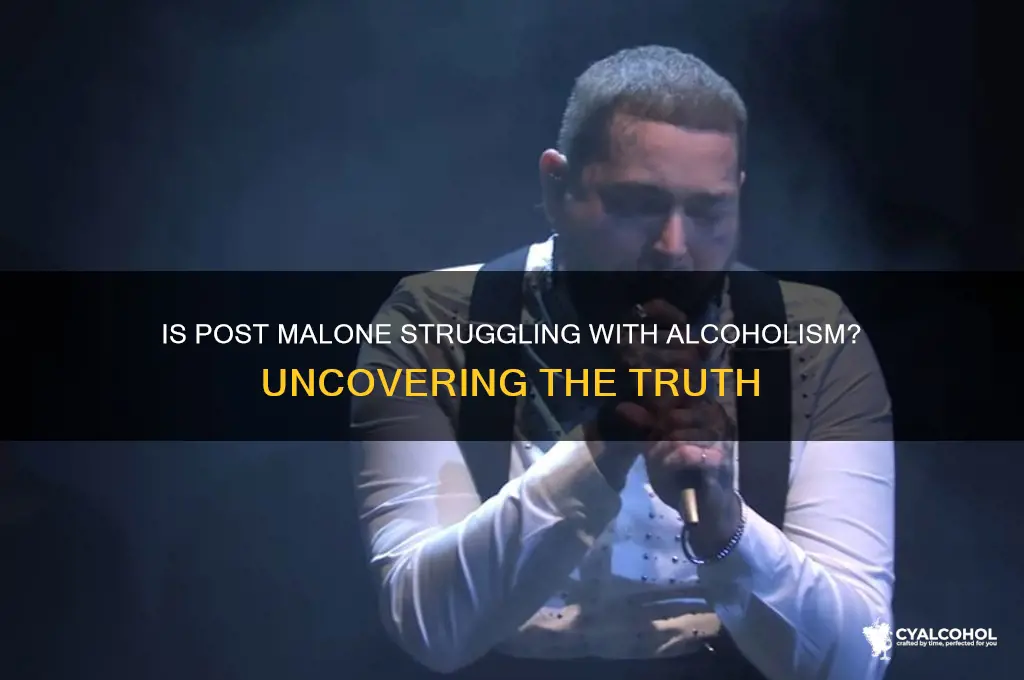 is post malone an alcoholic