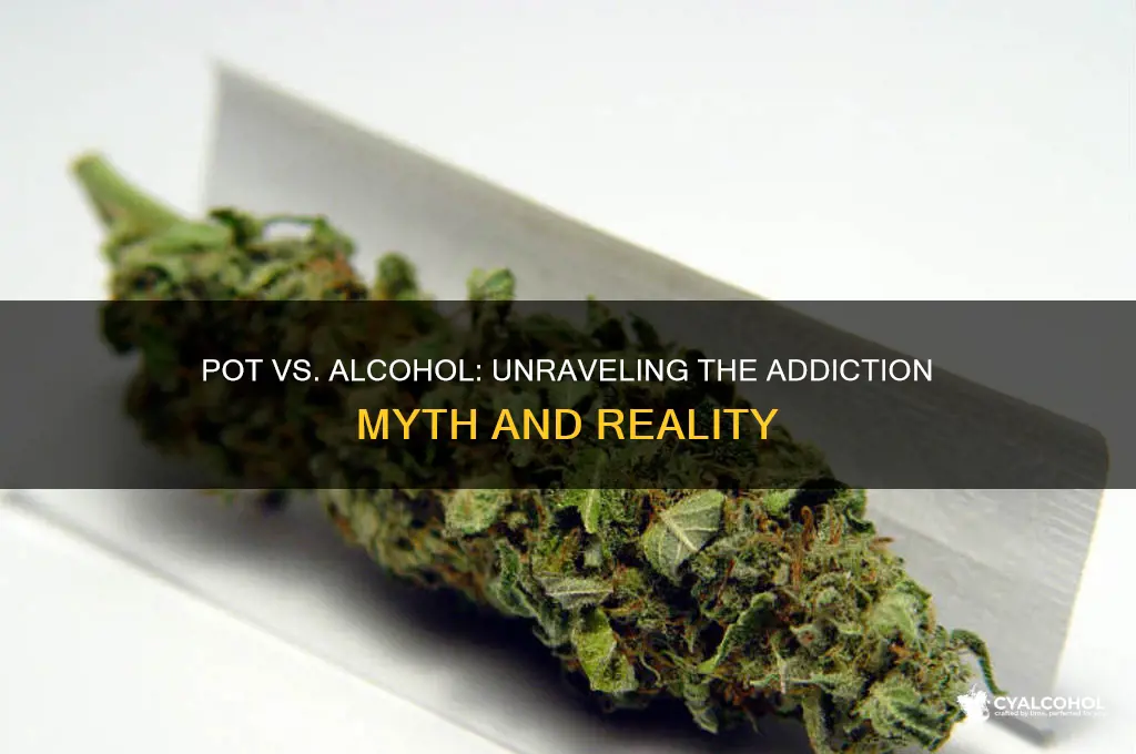 is pot as addictive as alcohol