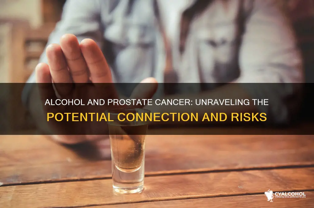 is prostate cancer linked to alcohol