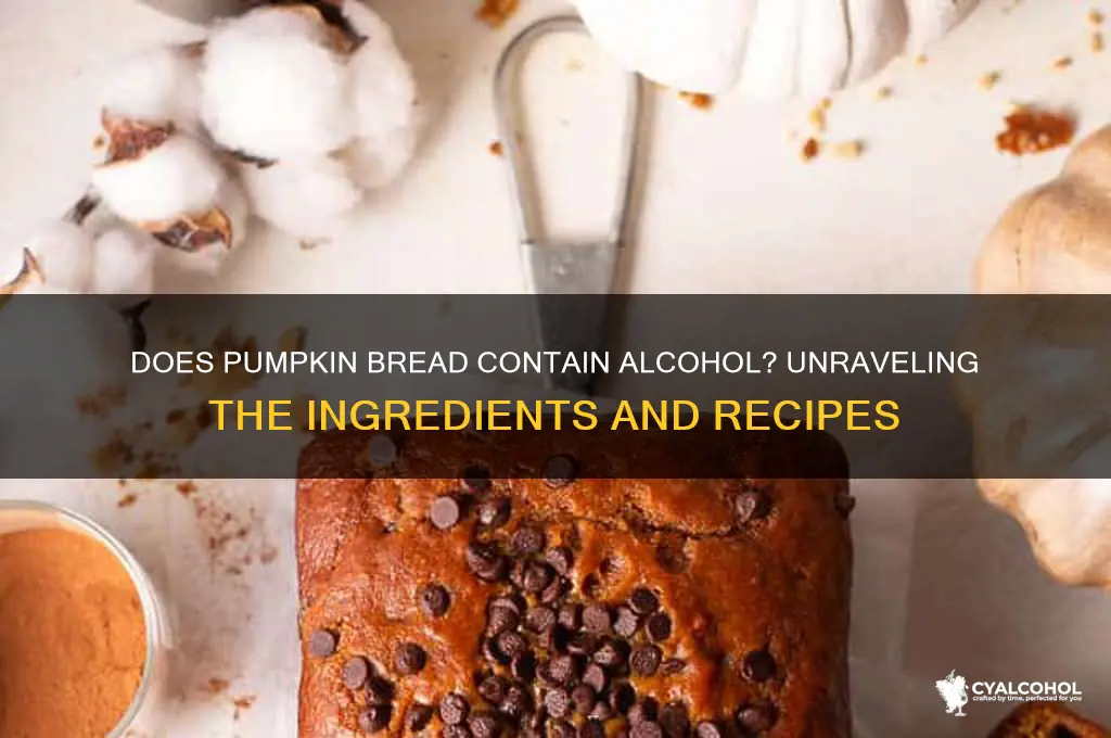 is pumpkin bread made with alcohol