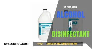 Can Pure Grain Alcohol Be Used as a Disinfectant?