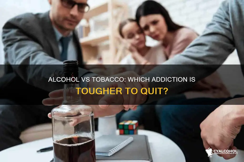 is quitting tobacco harder to quit than being an alcoholic