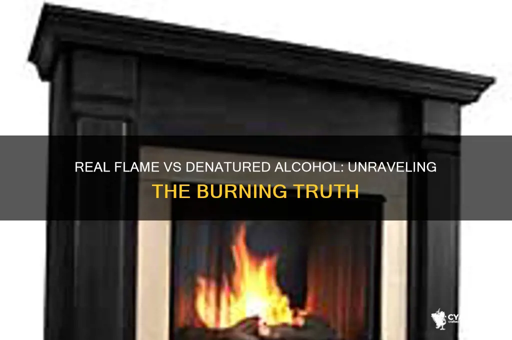 is real flame just denatured alcohol