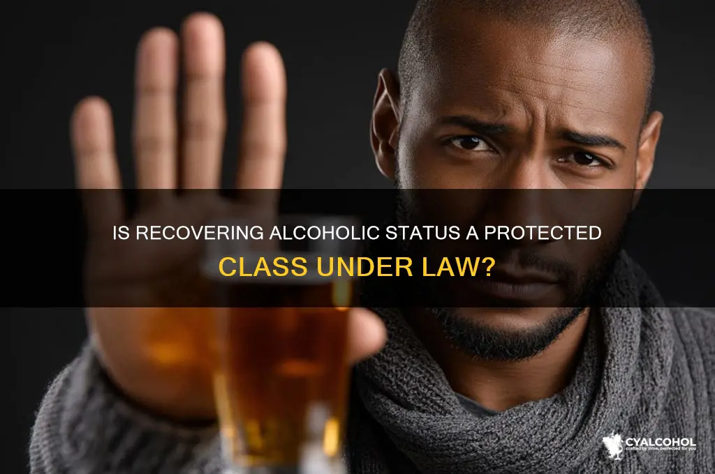 is recovering alcoholic a protected class
