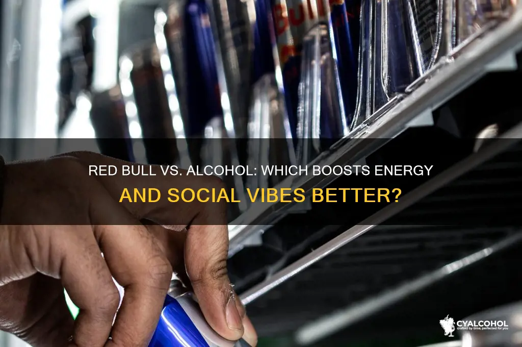 is red bull better than alcohol