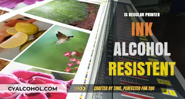 Is Regular Printer Ink Alcohol Resistant? A Comprehensive Guide