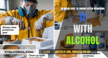 Resin Smoking Safety: Alcohol Removal Method