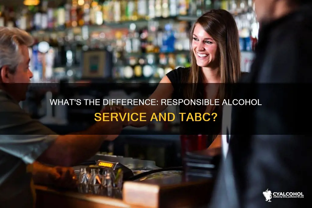 is responsible alcohol service license the same as a tabc
