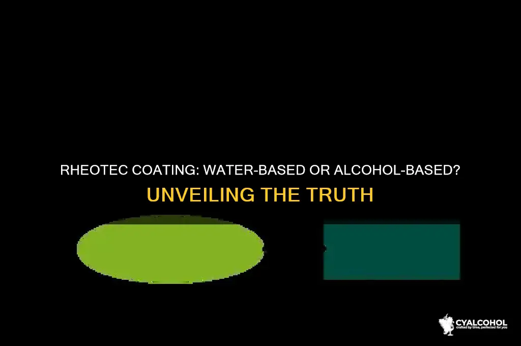 is rheotec coating water or alcohol