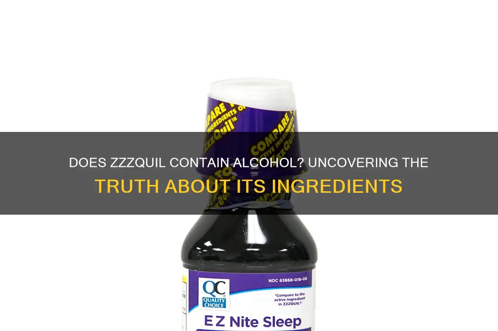 is rhere alcohol in z quil