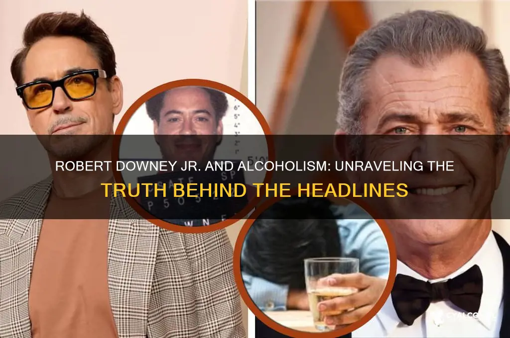 is robert downey jr an alcoholic