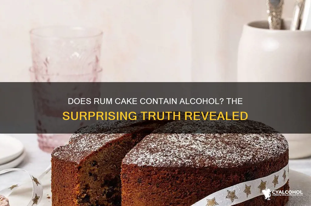 is rum cake alcoholic