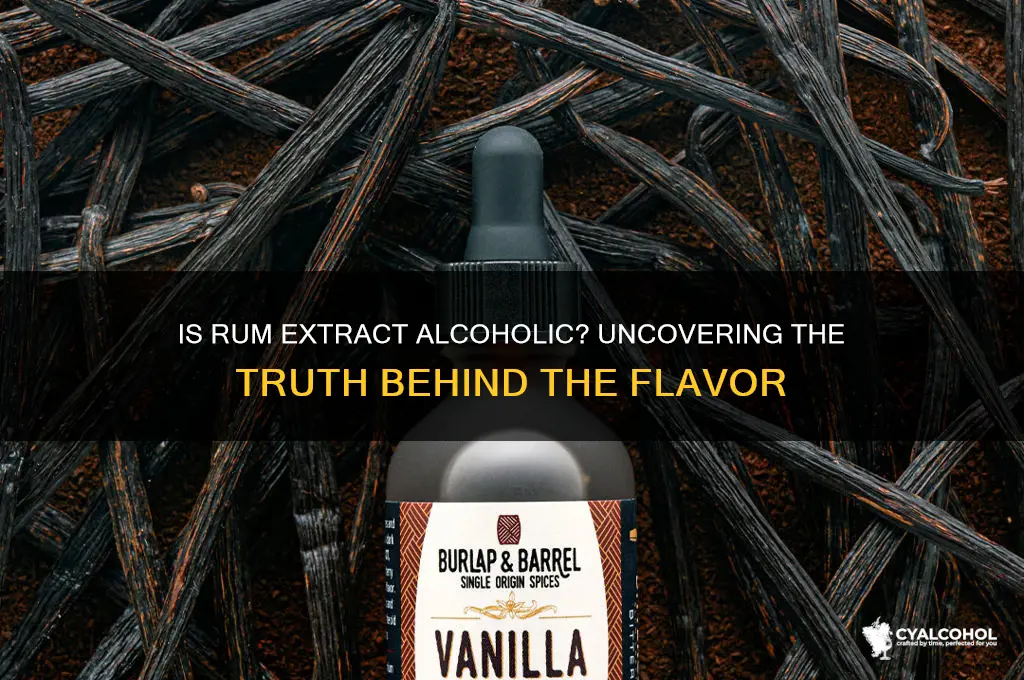 is rum extract alcoholic