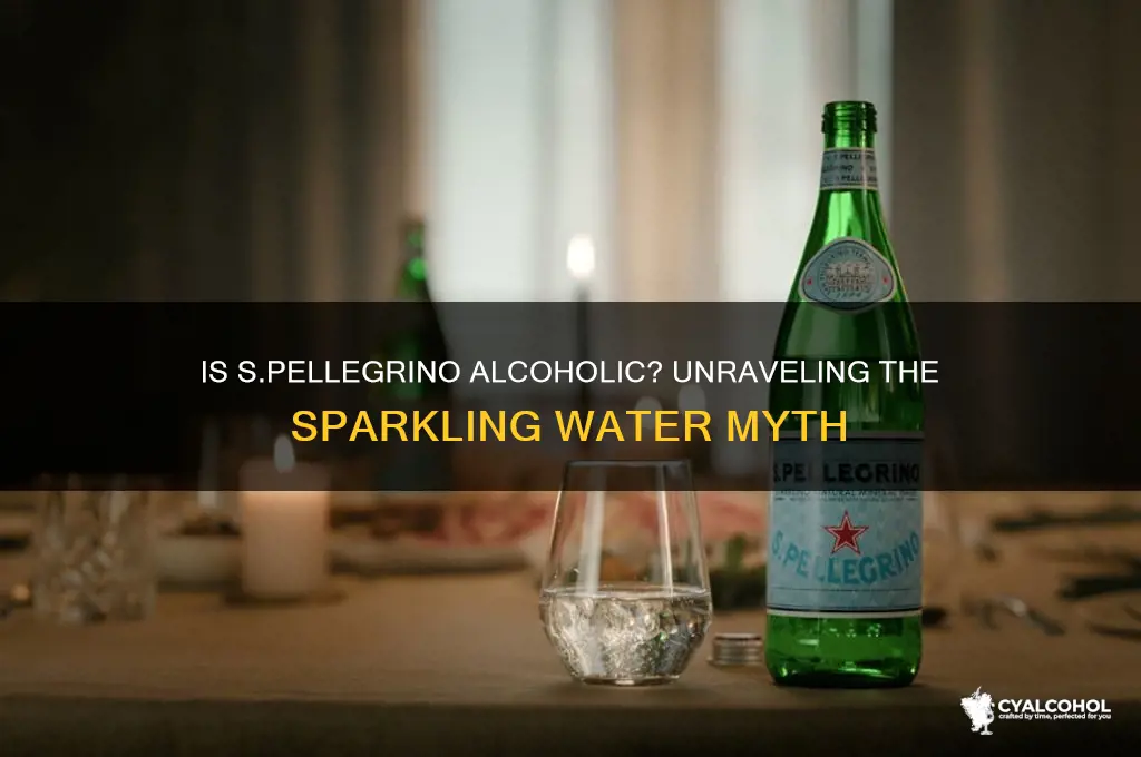 is s pellegrino alcoholic