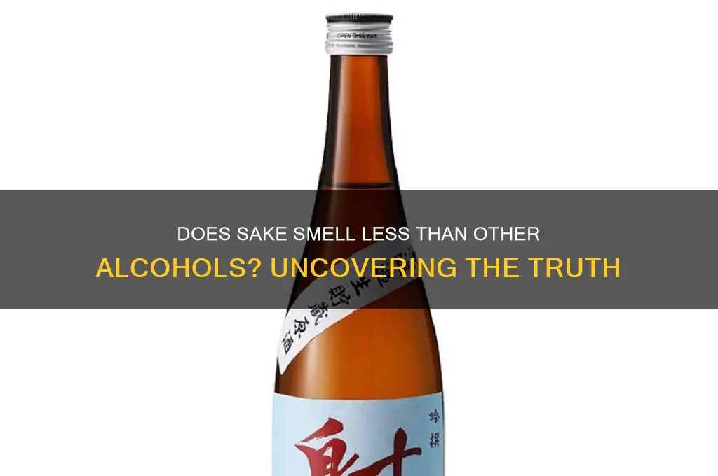 is sake the least smelly alcohol