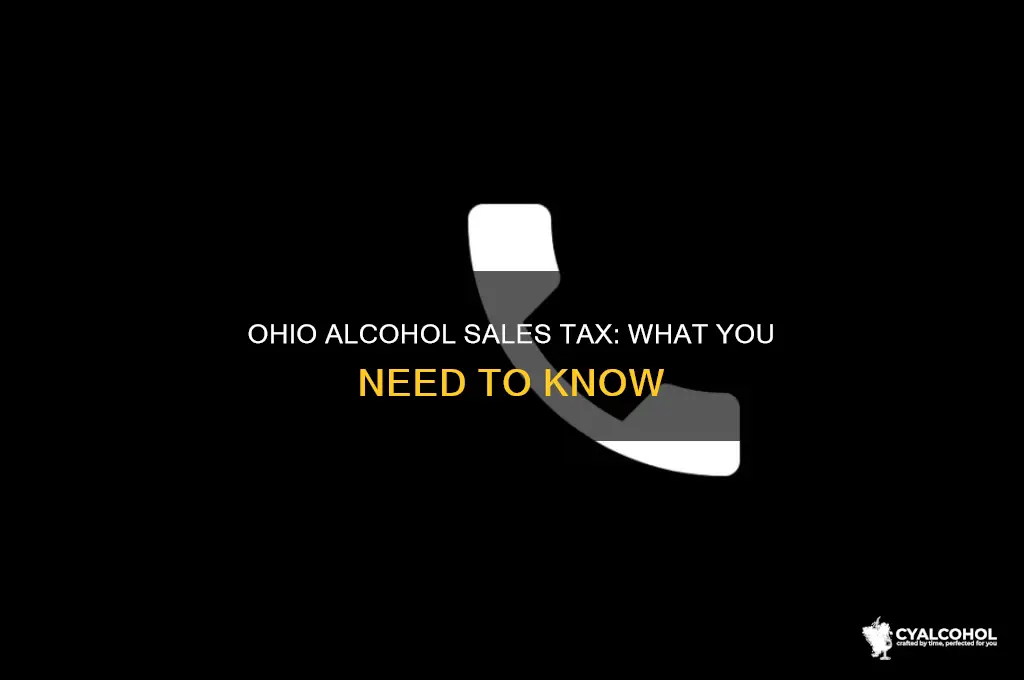 is sales tax added to alcohol in ohio