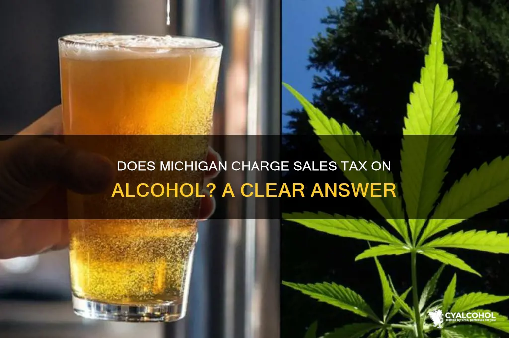 is sales tax charged on alcohol in michigan