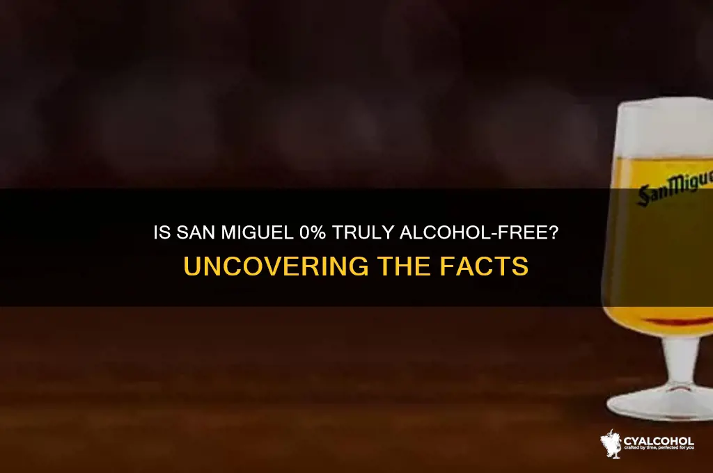 is san miguel 0 alcohol free