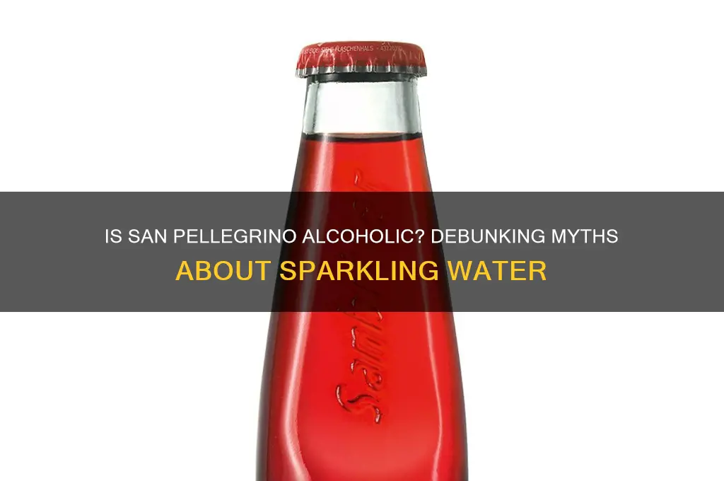 is san pellegrino alcoholic