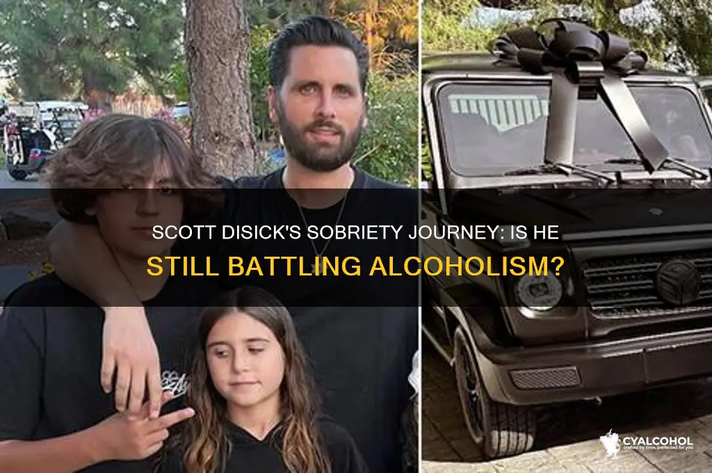 is scott disick still an alcoholic