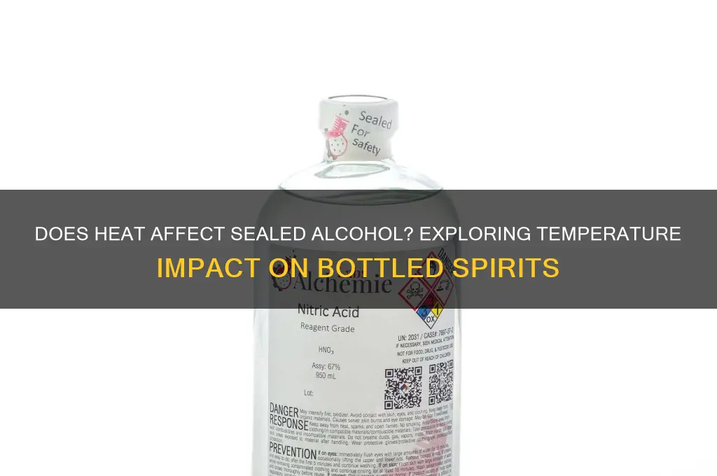 is sealed alcohol afeecyed by heat