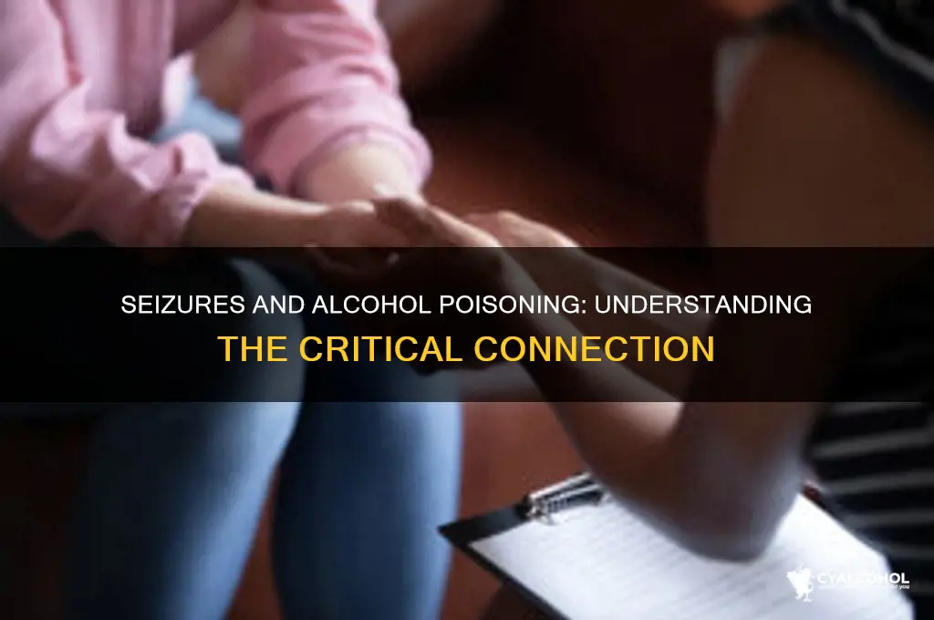 is seizure sign of alcohol poisoning