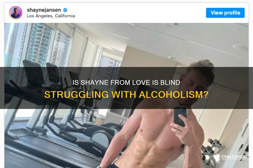 is shayne from love is blind an alcoholic