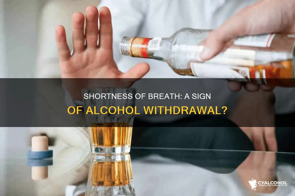 is shortness of breath a sign of alcohol withdrawal