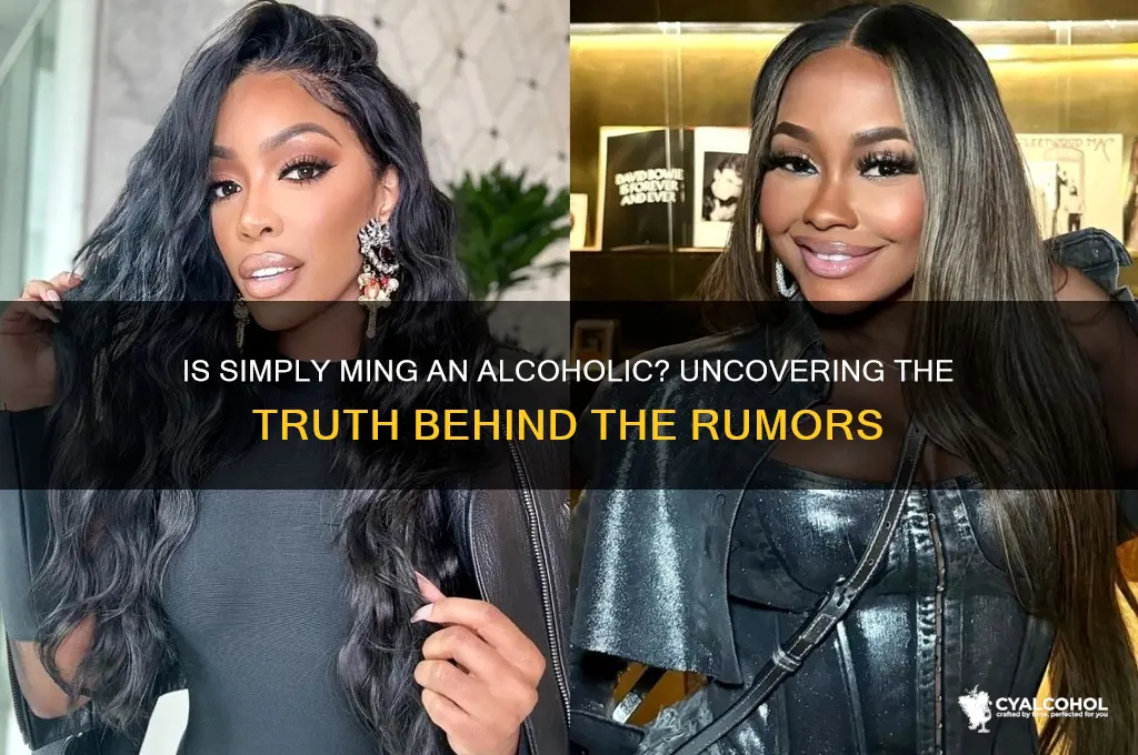 is simply ming an alcoholic