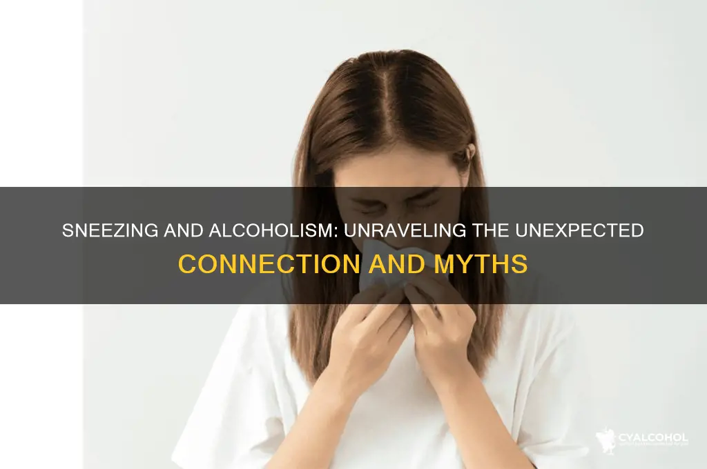 is sneezing a sign of alcoholism
