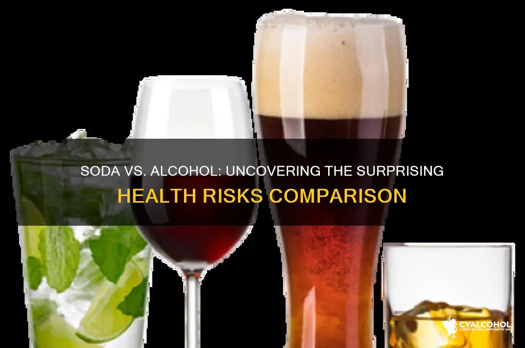 is soda more harmful than alcohol