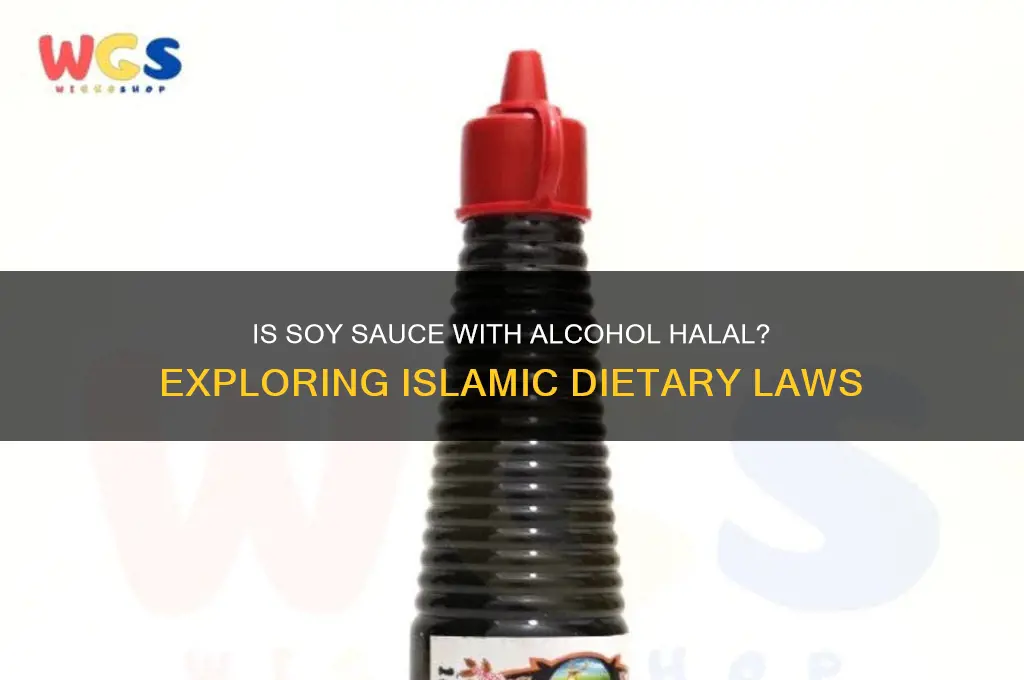 is soy sauce with alcohol halal
