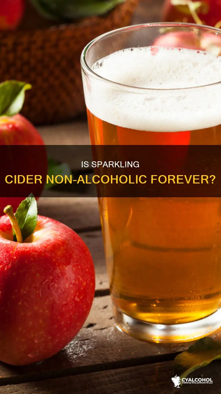 is sparkiling cider still non alcoholic after 10 years