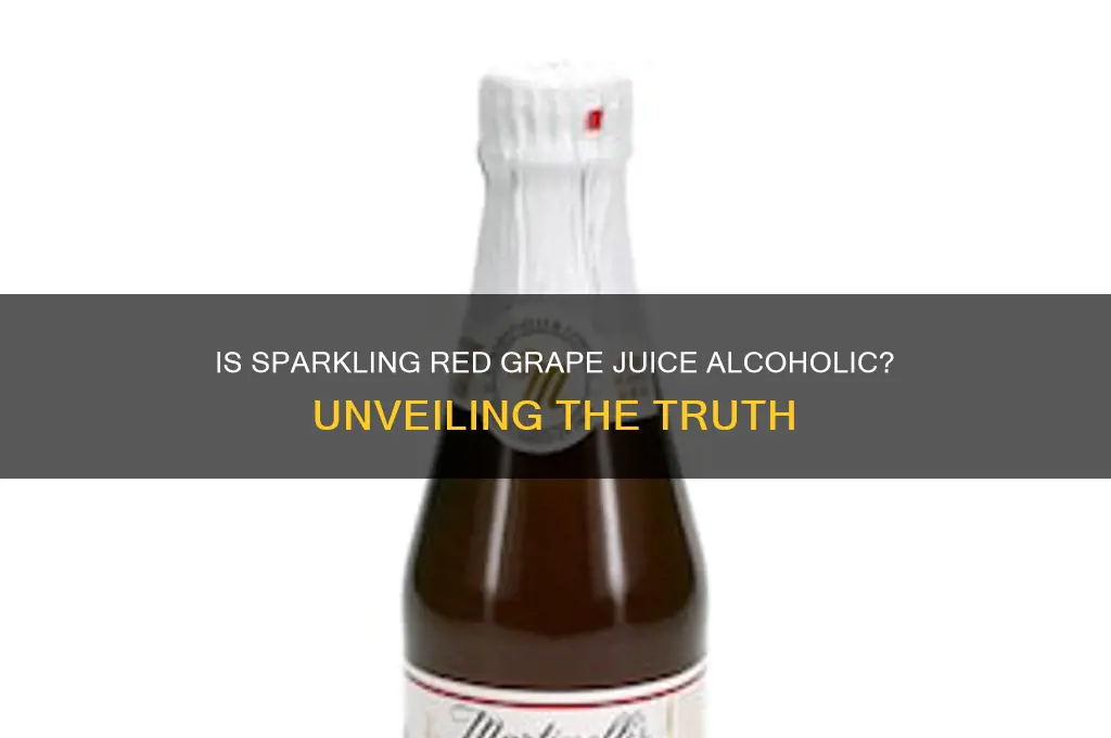 is sparkling red grape juice alcoholic