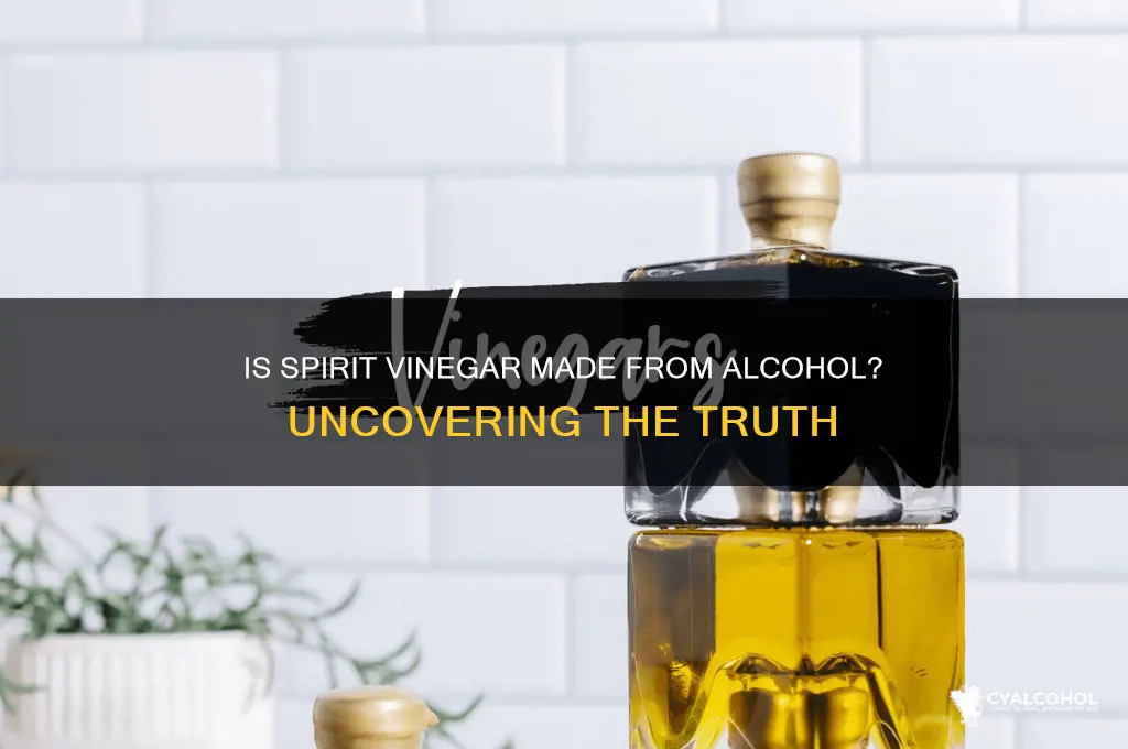 is spirit vinegar made from alcohol
