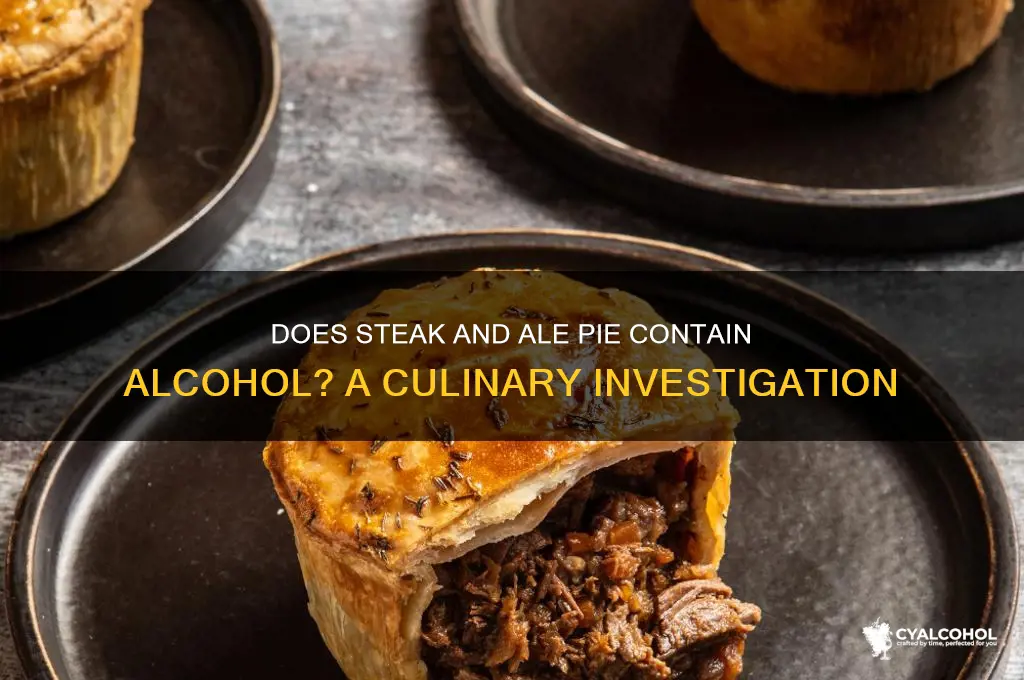 is steak and ale pie alcoholic