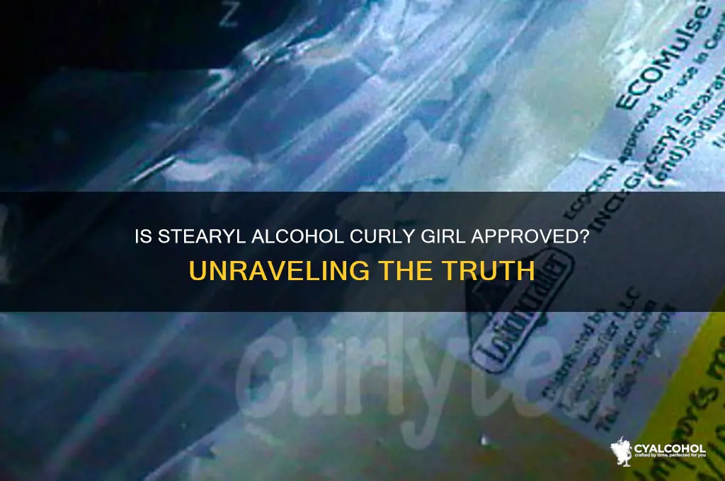 is stearyl alcohol curly girl approved