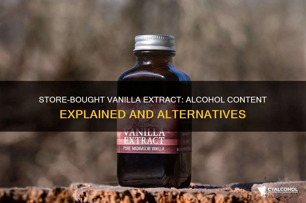 is store bought vanilla extract made with alcohol