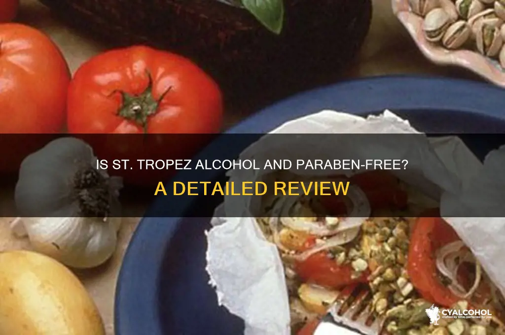 is stt tropez alcohol paraben free