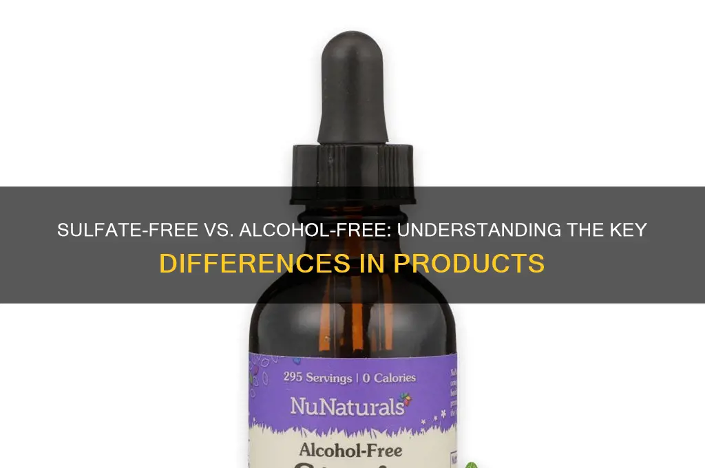 is sulfate free the same as alcohol free