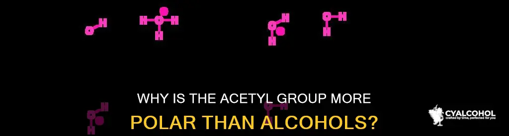 is the acetyl group more polar than an alcohol