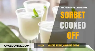 Does Champagne Sorbet Retain Alcohol After Cooking?