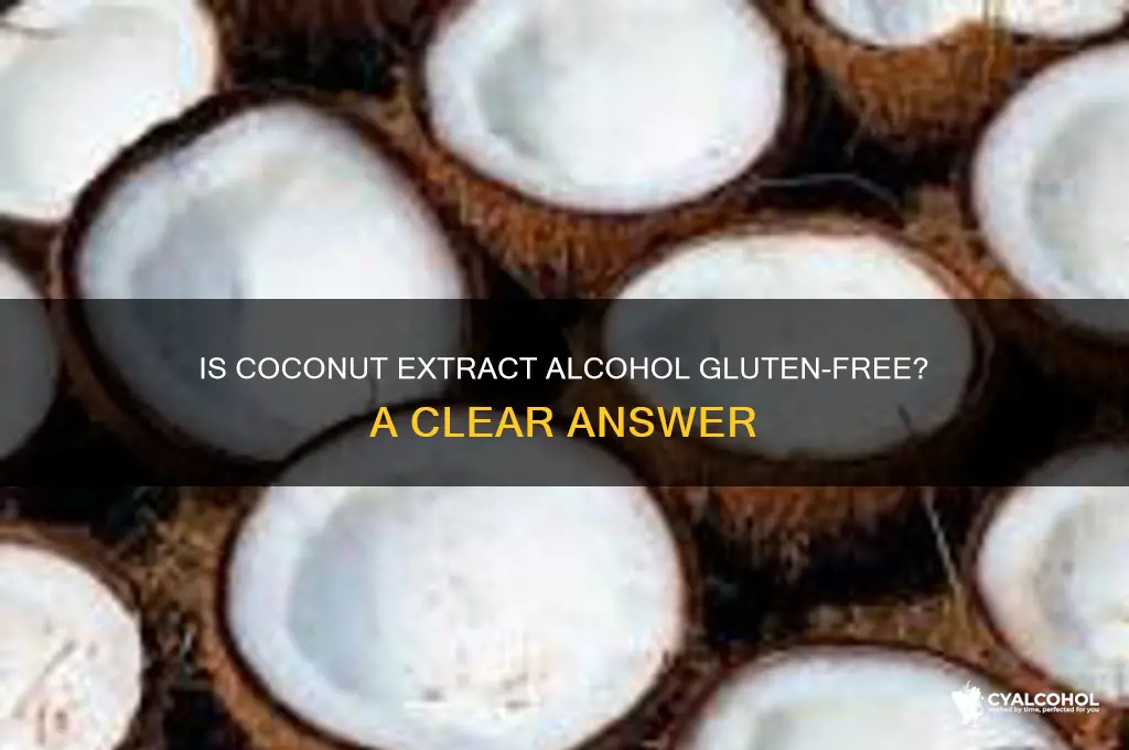 is the alcohol in coconut extract gluten free
