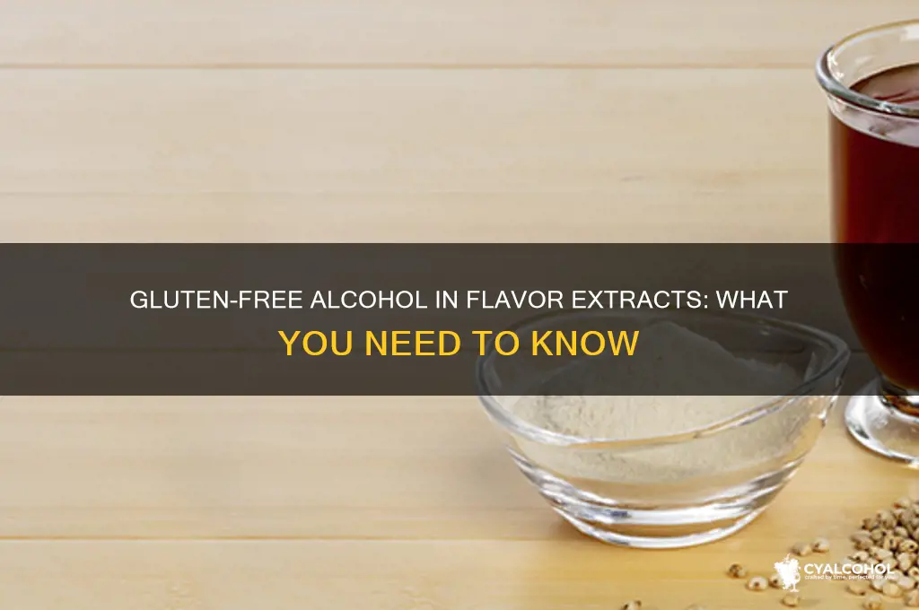 is the alcohol in flavor extracts gluten free