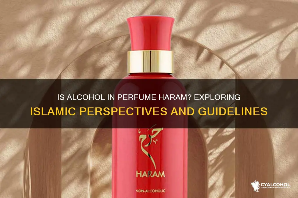 is the alcohol in perfume haram