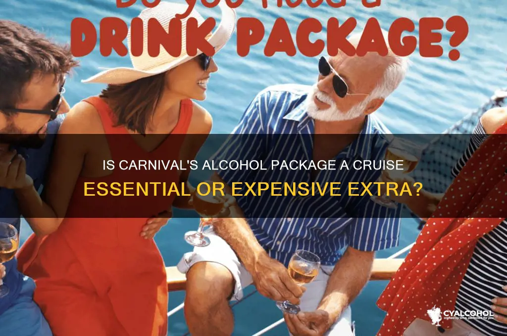 is the alcohol package on carnival worth it