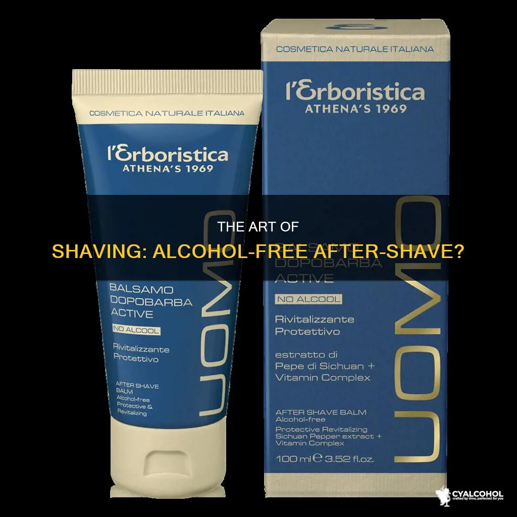 is the art of shaving after shave alcohol free