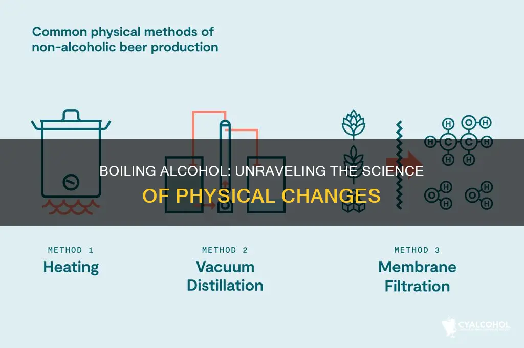is the boiling of alcohol a physical change