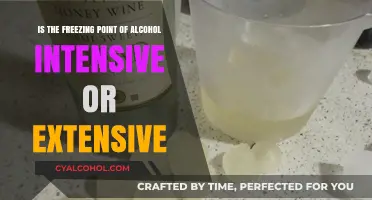 What's the Freezing Point of Alcohol? Intensive or Extensive?