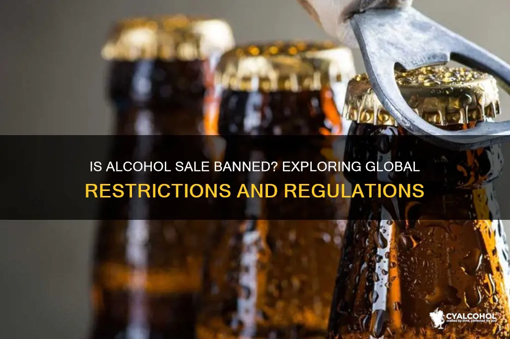 is the sale of alcohol banned